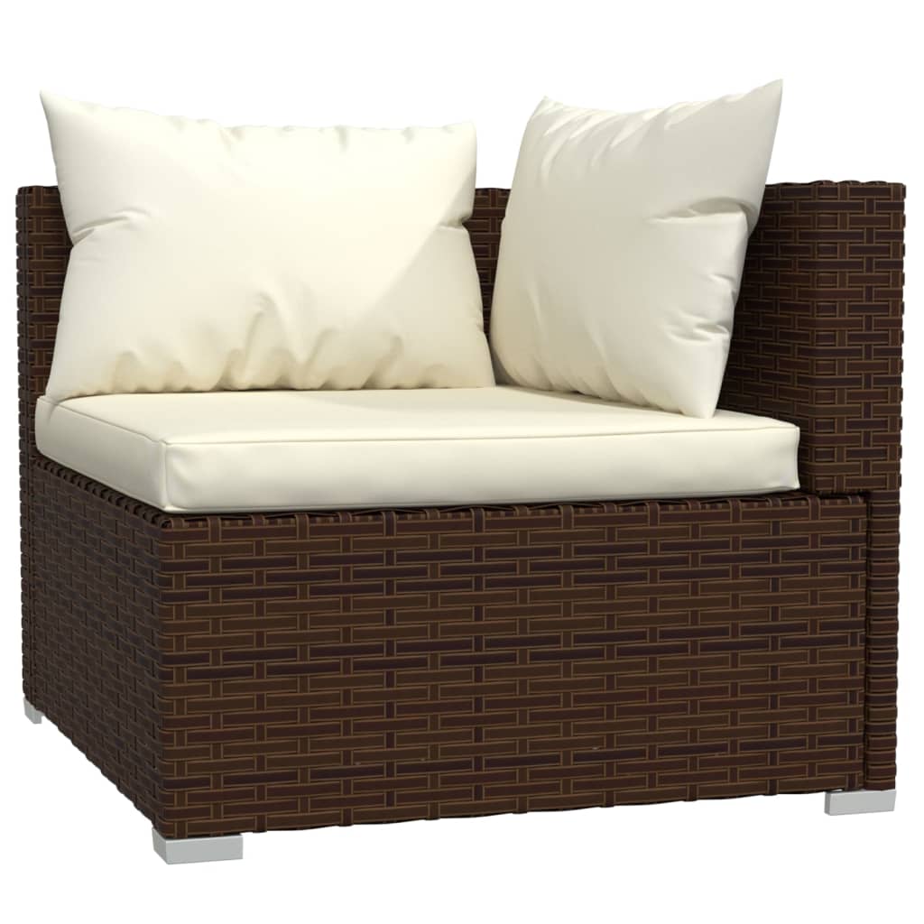 8720286988664_g_en_hd_4 vidaXL 14 Piece Garden Lounge Set with Cushions Brown Poly Rattan - Image 6