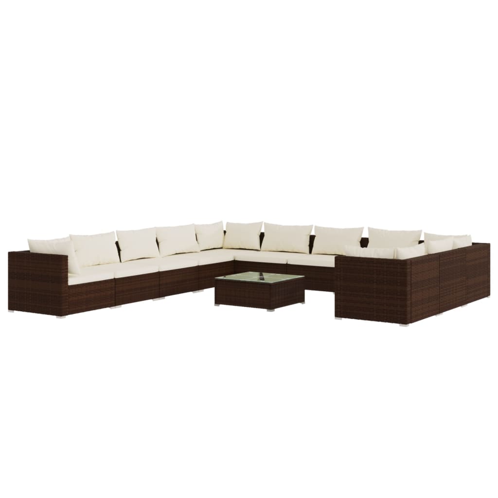 8720286995228_a_en_hd_1 vidaXL 12 Piece Garden Lounge Set with Cushions Poly Rattan Brown - Image 2