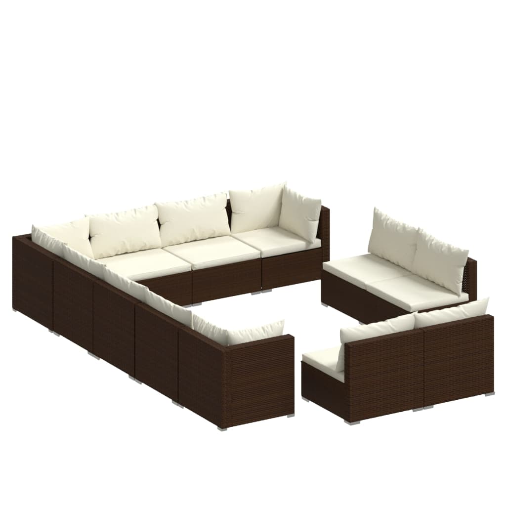 8720286995464_a_en_hd_1 vidaXL 12 Piece Garden Lounge Set with Cushions Brown Poly Rattan - Image 2