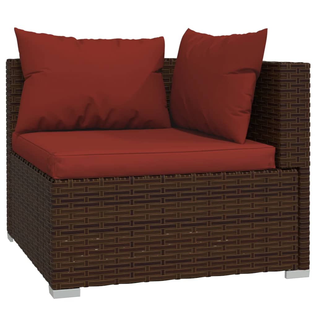 8720286996034_g_en_hd_1 vidaXL 13 Piece Garden Lounge Set with Cushions Brown Poly Rattan - Image 3