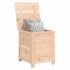 vidaXL Outdoor Cushion Box 50x50x56 cm Solid Wood Fir - Image 3