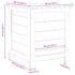 vidaXL Outdoor Cushion Box 50x50x56 cm Solid Wood Fir - Image 8