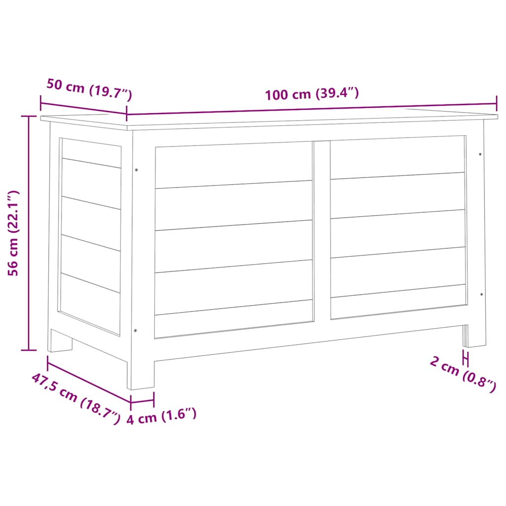 8720286996287_g_en_hd_6 vidaXL Outdoor Cushion Box White 100x50x56 cm Solid Wood Fir - Image 8