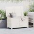 vidaXL Outdoor Cushion Box White 100x50x56 cm Solid Wood Fir