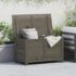 vidaXL Outdoor Cushion Box Anthracite 100x50x56 cm Solid Wood Fir