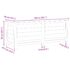 vidaXL Outdoor Cushion Box 150x50x56 cm Solid Wood Fir - Image 8