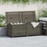 vidaXL Outdoor Cushion Box Anthracite 150x50x56 cm Solid Wood Fir