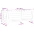 vidaXL Outdoor Cushion Box Brown 150x50x56 cm Solid Wood Fir - Image 8