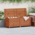 vidaXL Outdoor Cushion Box Brown 150x50x56 cm Solid Wood Fir