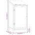 vidaXL Garden Shed 55x52x112 cm Solid Wood Fir - Image 7