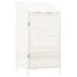 vidaXL Garden Shed White 55x52x112 cm Solid Wood Fir - Image 2