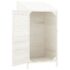 vidaXL Garden Shed White 55x52x112 cm Solid Wood Fir - Image 4