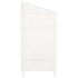 vidaXL Garden Shed White 55x52x112 cm Solid Wood Fir - Image 5