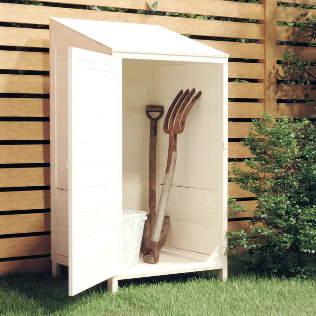 8720286996409_m_en_hd_1 vidaXL Garden Shed White 55x52x112 cm Solid Wood Fir - Image 1
