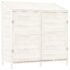 vidaXL Garden Shed White 102x52x112 cm Solid Wood Fir - Image 2