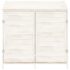 vidaXL Garden Shed White 102x52x112 cm Solid Wood Fir - Image 3