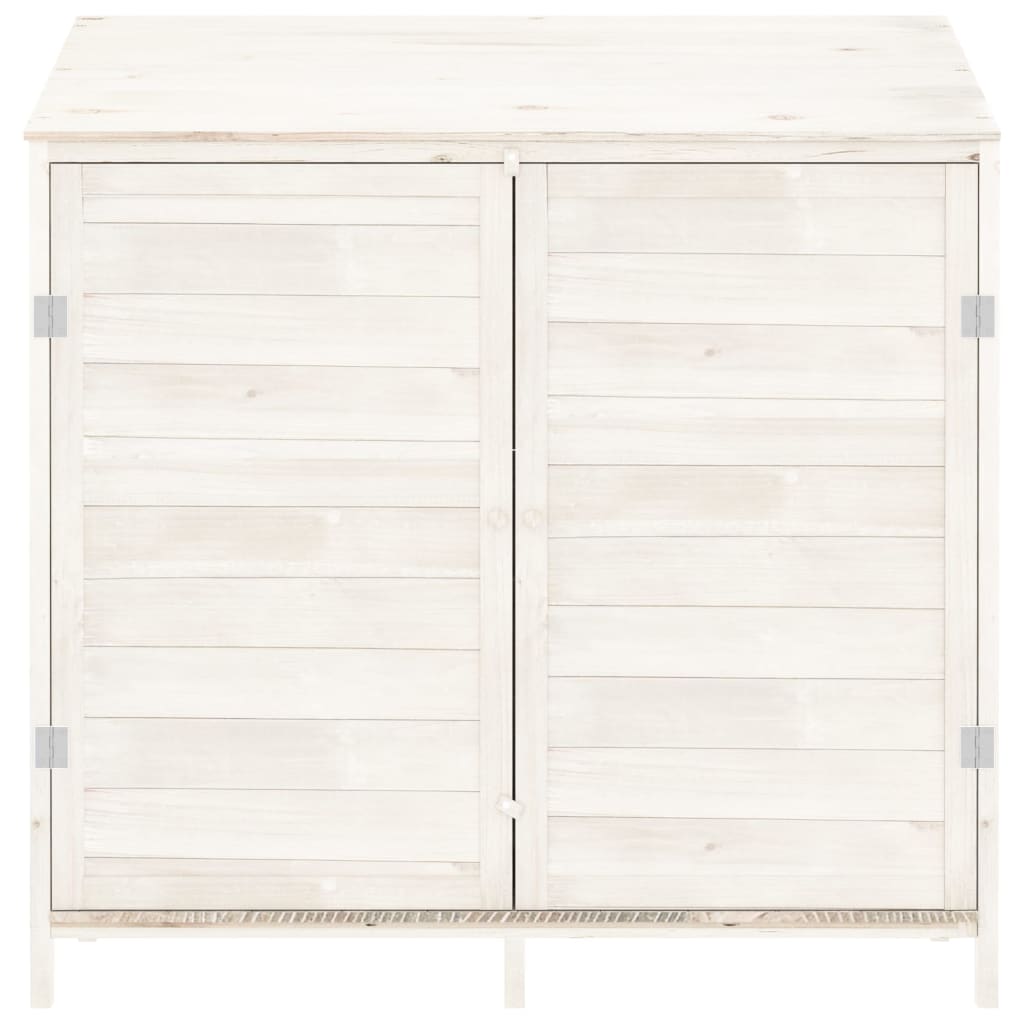 8720286996447_g_en_hd_1 vidaXL Garden Shed White 102x52x112 cm Solid Wood Fir - Image 3