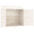 vidaXL Garden Shed White 102x52x112 cm Solid Wood Fir - Image 4