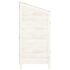 vidaXL Garden Shed White 102x52x112 cm Solid Wood Fir - Image 5