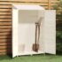 vidaXL Garden Shed White 102x52x174.5 cm Solid Wood Fir - Image 3