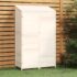 vidaXL Garden Shed White 102x52x174.5 cm Solid Wood Fir