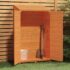 vidaXL Garden Shed Brown 102x52x174.5 cm Solid Wood Fir - Image 3