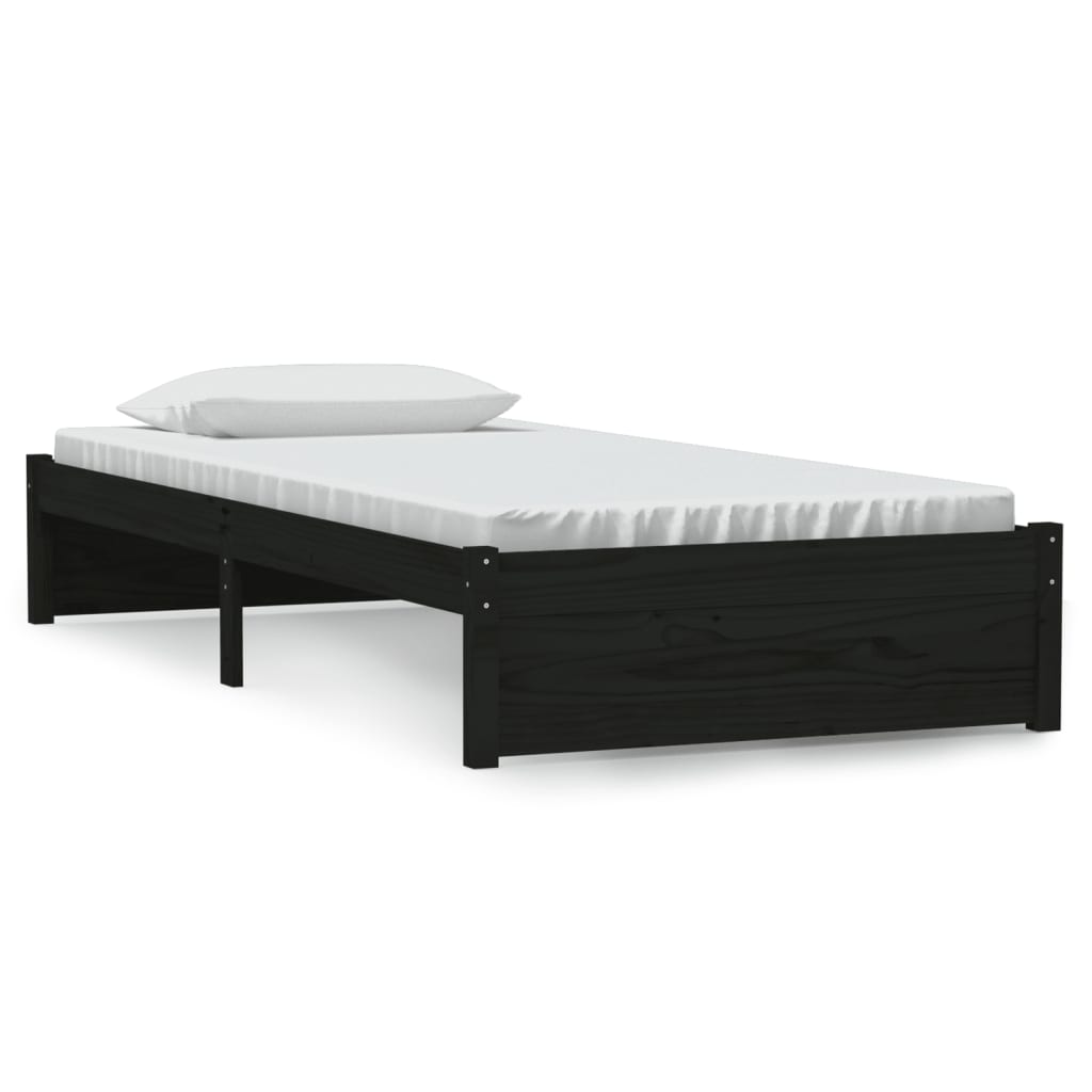 8720286998632_a_en_hd_1 vidaXL Bed Frame without Mattress Black Solid Wood 90x190 cm - Image 2