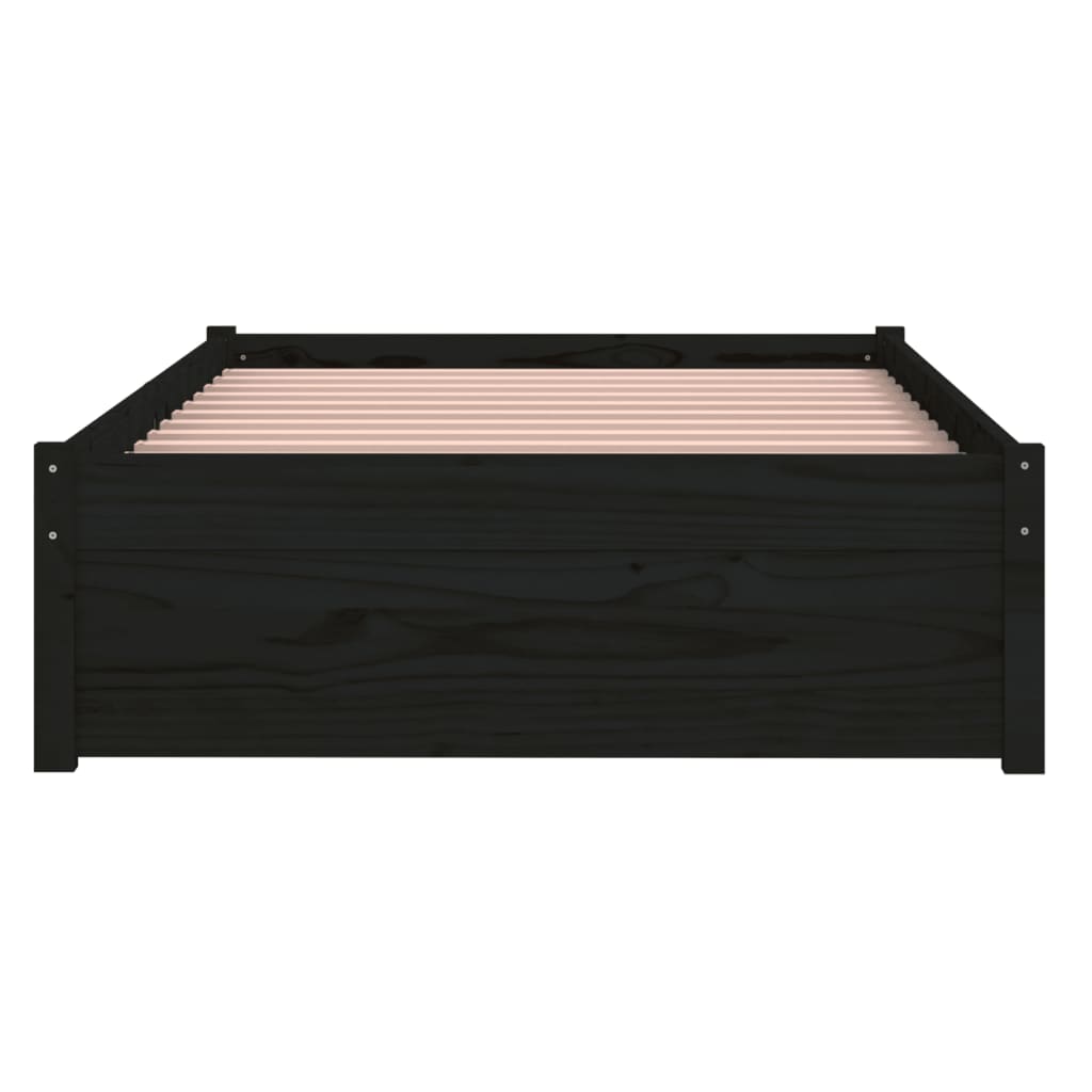 8720286998632_g_en_hd_3 vidaXL Bed Frame without Mattress Black Solid Wood 90x190 cm - Image 5