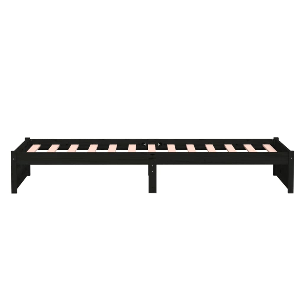 8720286998632_g_en_hd_4 vidaXL Bed Frame without Mattress Black Solid Wood 90x190 cm - Image 6