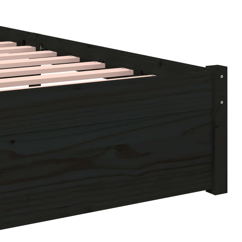 8720286998632_g_en_hd_5 vidaXL Bed Frame without Mattress Black Solid Wood 90x190 cm - Image 7