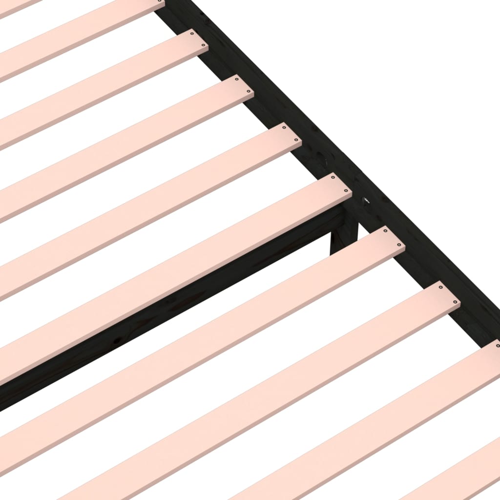 8720286998632_g_en_hd_6 vidaXL Bed Frame without Mattress Black Solid Wood 90x190 cm - Image 8