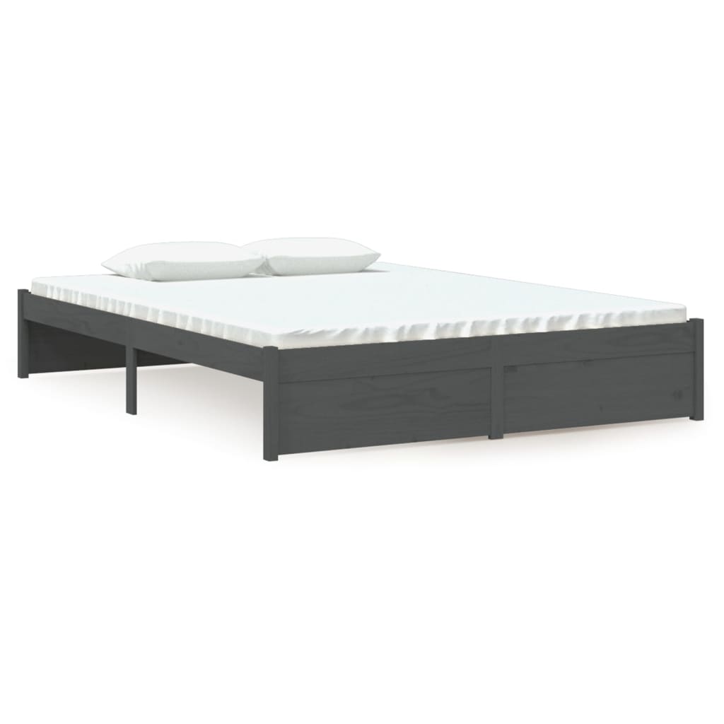 8720286998717_a_en_hd_1 vidaXL Bed Frame without Mattress Grey Solid Wood 135x190 cm - Image 2