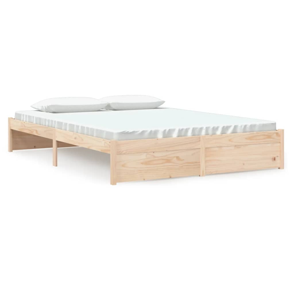 8720286998991_a_en_hd_1 vidaXL Bed Frame without Mattress Solid Wood 150x200 cm - Image 2