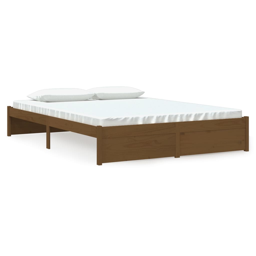 8720286999028_a_en_hd_1 vidaXL Bed Frame without Mattress Honey Brown Solid Wood 150x200 cm - Image 2