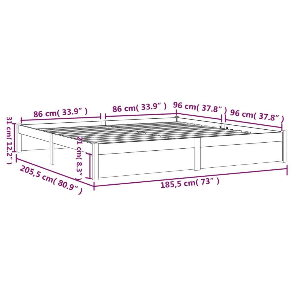 8720286999103_g_en_hd_8 vidaXL Bed Frame without Mattress White Solid Wood 183x203 cm King - Image 10