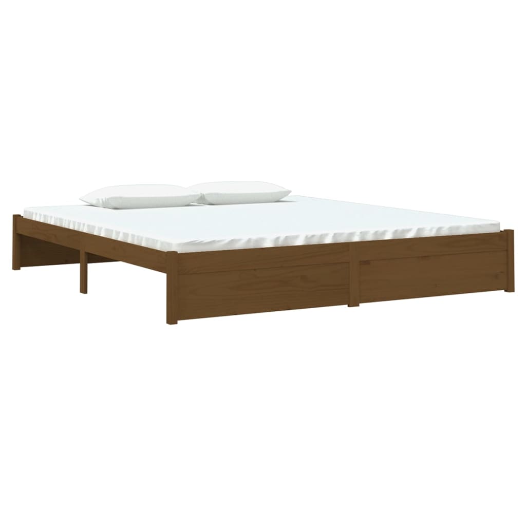 8720286999127_g_en_hd_1 vidaXL Bed Frame without Mattress Honey Brown Solid Wood 183x203 cm King - Image 3