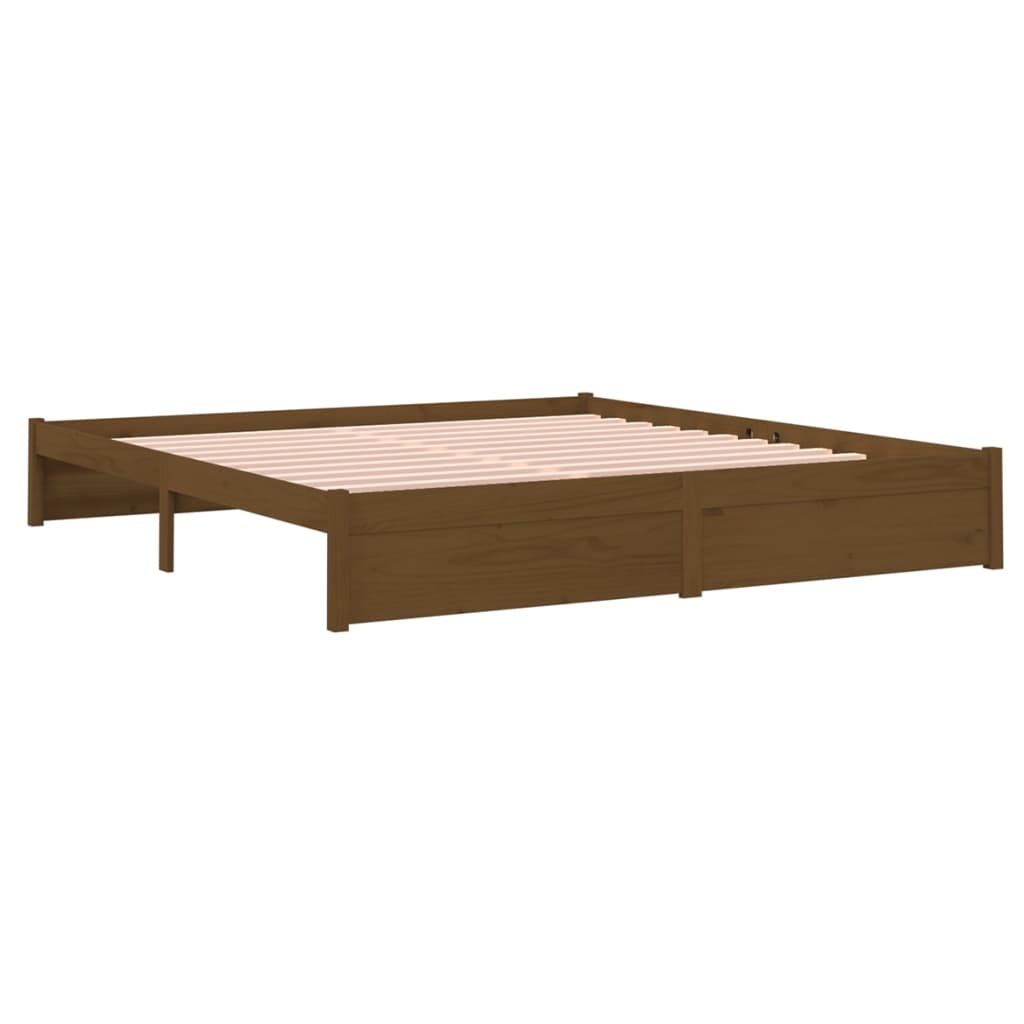 8720286999127_g_en_hd_2 vidaXL Bed Frame without Mattress Honey Brown Solid Wood 183x203 cm King - Image 4