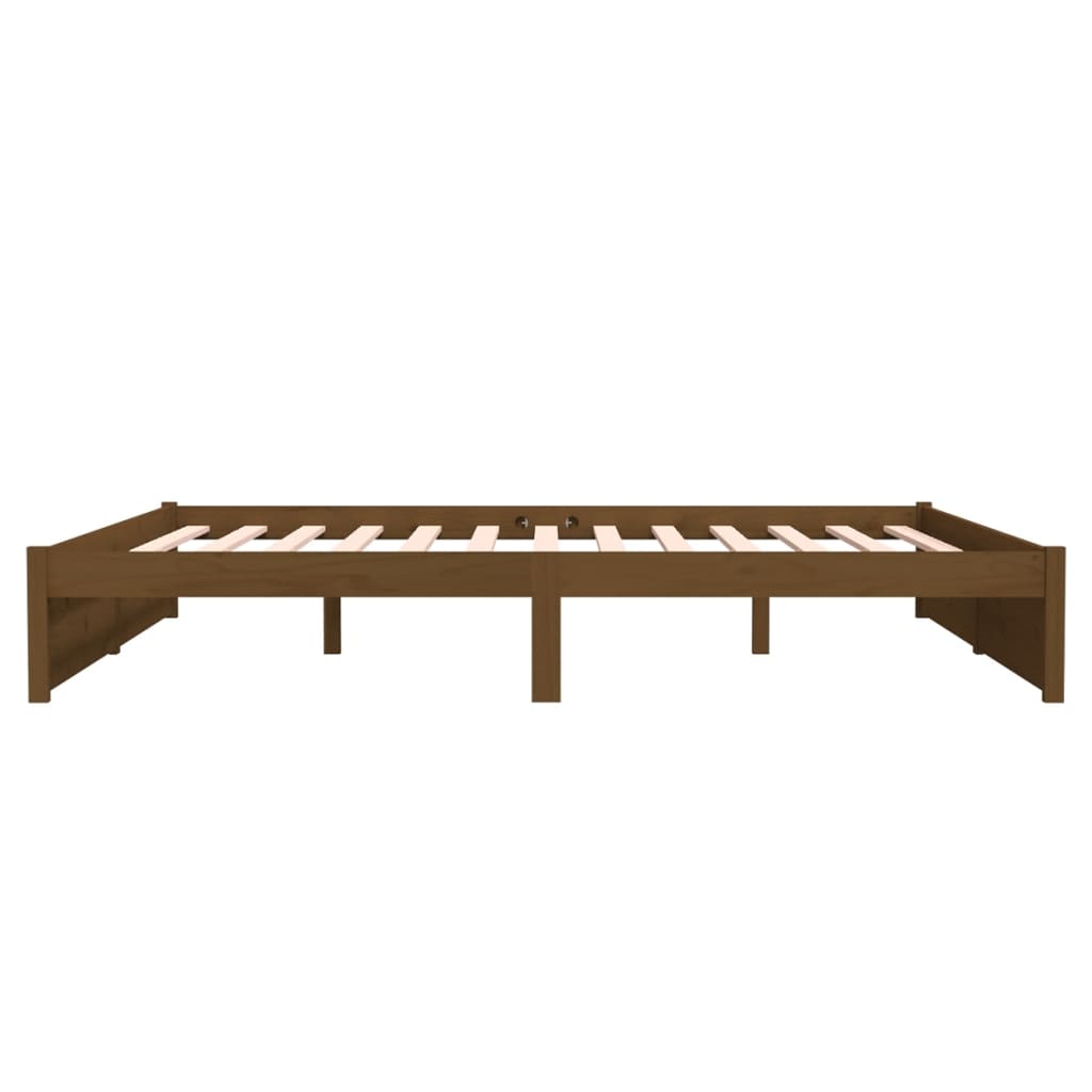 8720286999127_g_en_hd_4 vidaXL Bed Frame without Mattress Honey Brown Solid Wood 183x203 cm King - Image 6
