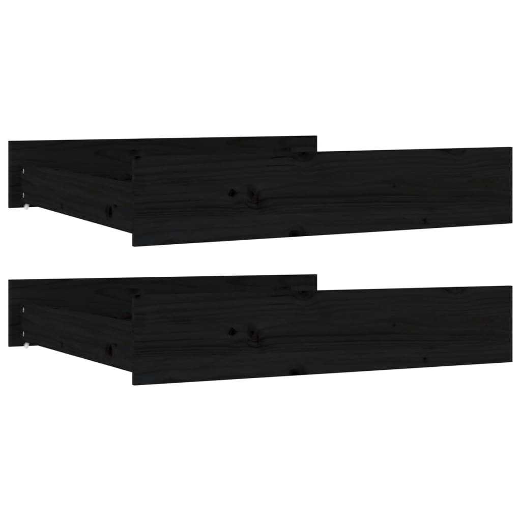 8720286999288_a_en_hd_1 vidaXL Bed Drawers 2 pcs Black Solid Wood Pine - Image 2