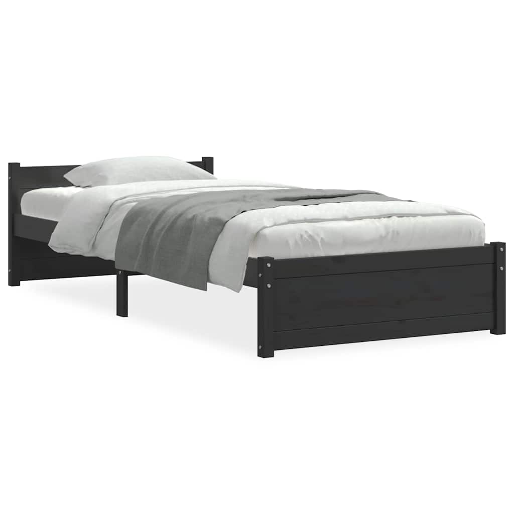 8720286999585_a_en_hd_1 vidaXL Bed Frame without Mattress Black Solid Wood 90x190 cm - Image 2