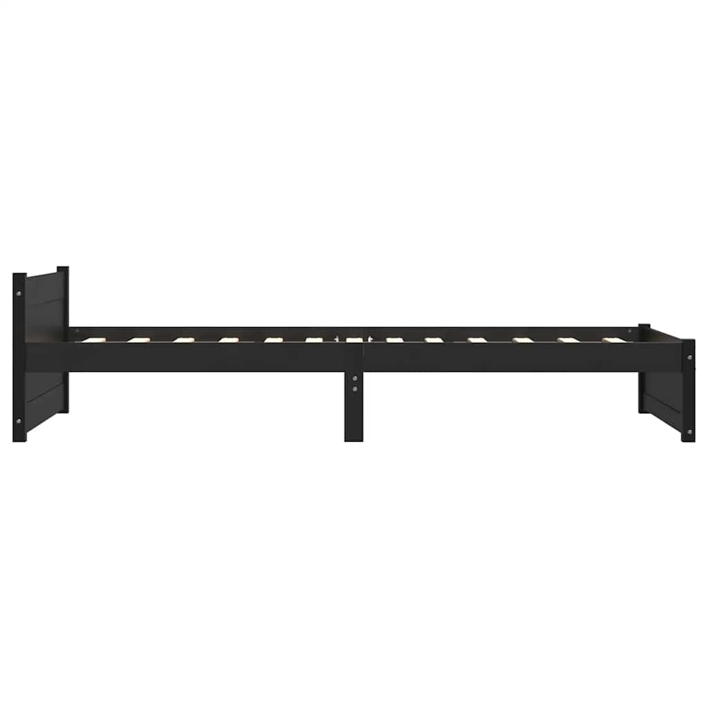 8720286999585_g_en_hd_4 vidaXL Bed Frame without Mattress Black Solid Wood 90x190 cm - Image 6