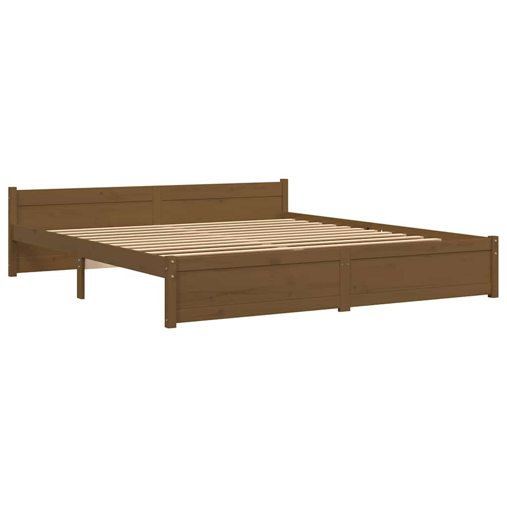 8720287000075_g_en_hd_1 vidaXL Bed Frame without Mattress Honey Brown Solid Wood 183x203 cm King - Image 3