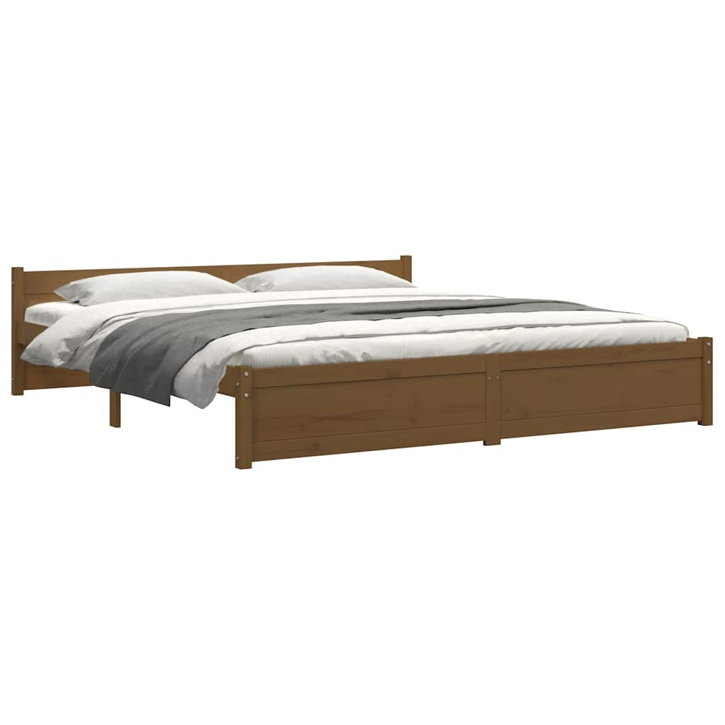 8720287000075_g_en_hd_2 vidaXL Bed Frame without Mattress Honey Brown Solid Wood 183x203 cm King - Image 4