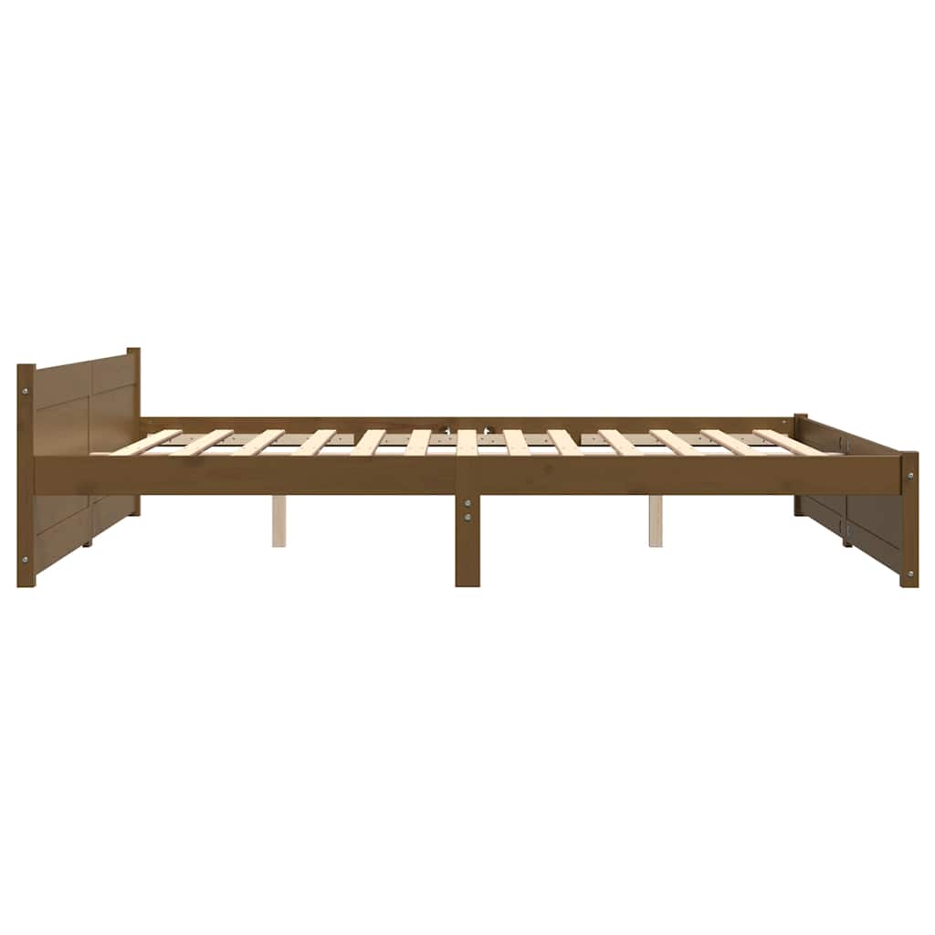 8720287000075_g_en_hd_4 vidaXL Bed Frame without Mattress Honey Brown Solid Wood 183x203 cm King - Image 6