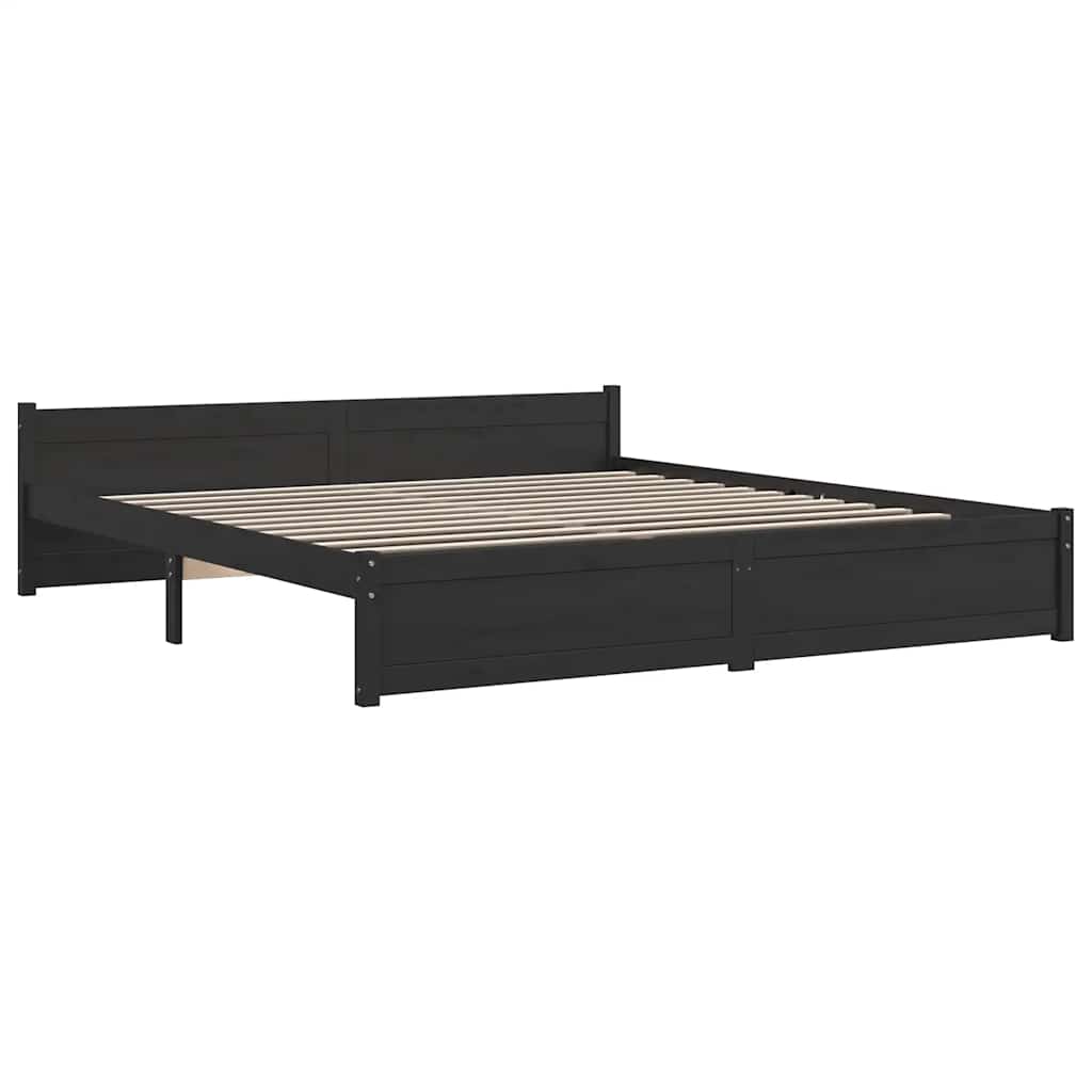8720287000082_g_en_hd_1 vidaXL Bed Frame without Mattress Black Solid Wood 183x203 cm King - Image 3