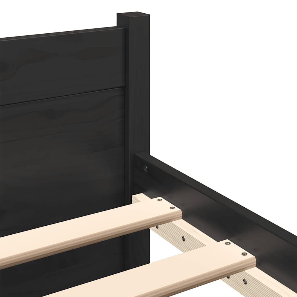 8720287000082_g_en_hd_5 vidaXL Bed Frame without Mattress Black Solid Wood 183x203 cm King - Image 7