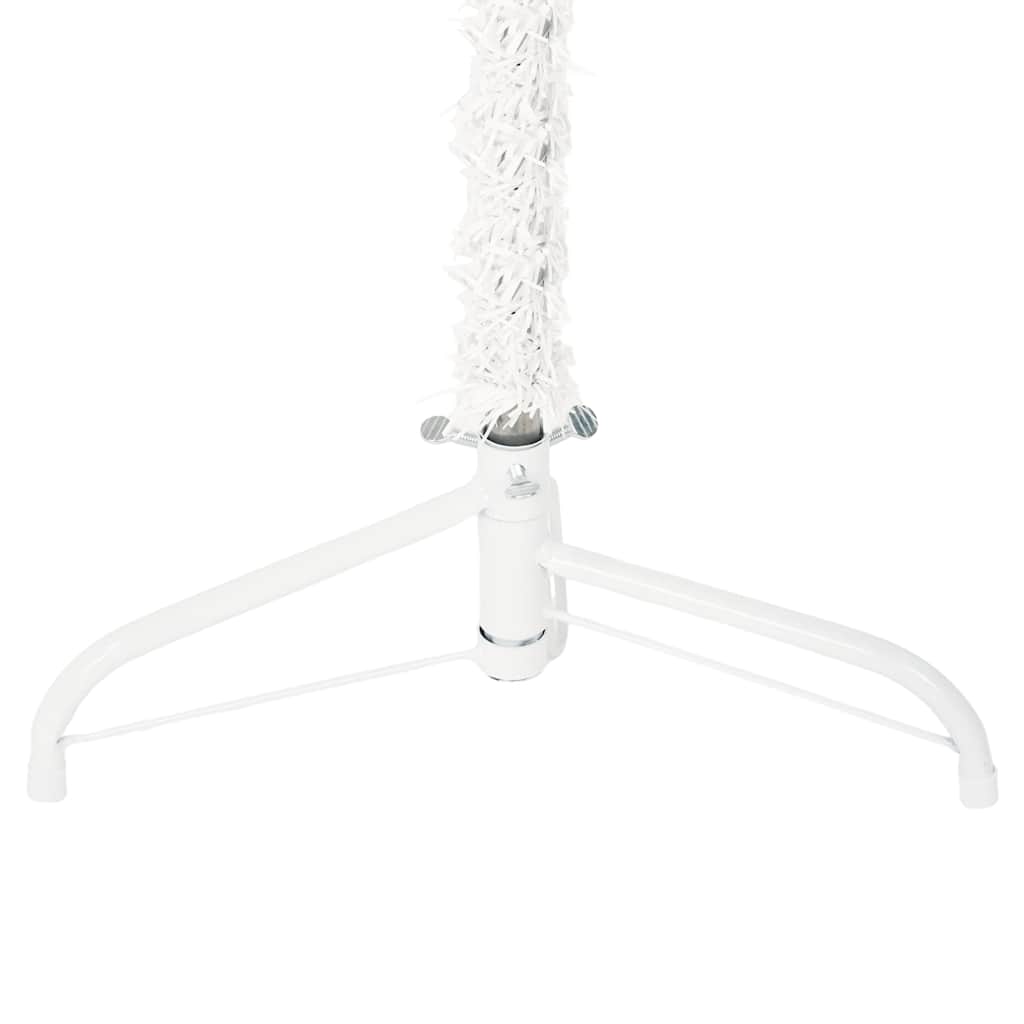 8720287000679_g_en_hd_5 vidaXL Slim Artificial Half Christmas Tree with Stand White 120 cm - Image 6