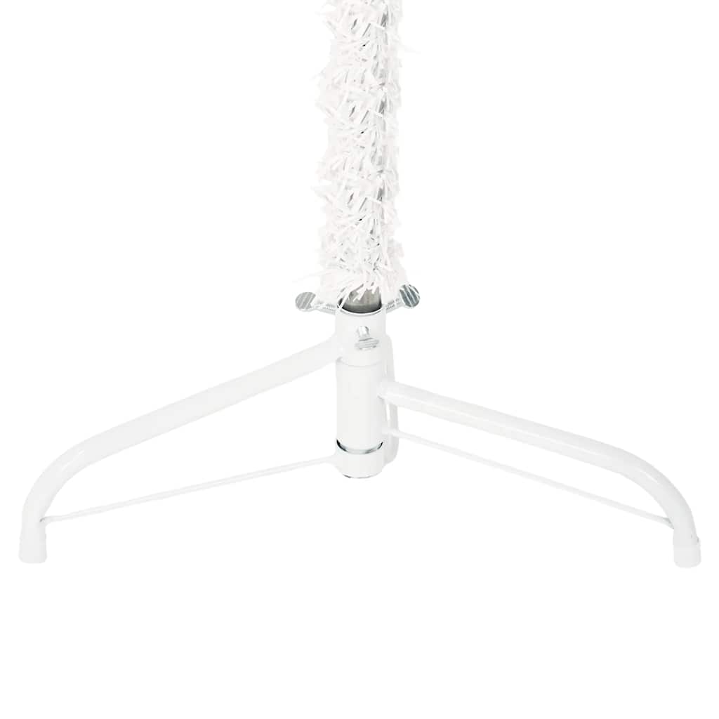 8720287000716_g_en_hd_5 vidaXL Slim Artificial Half Christmas Tree with Stand White 240 cm - Image 6