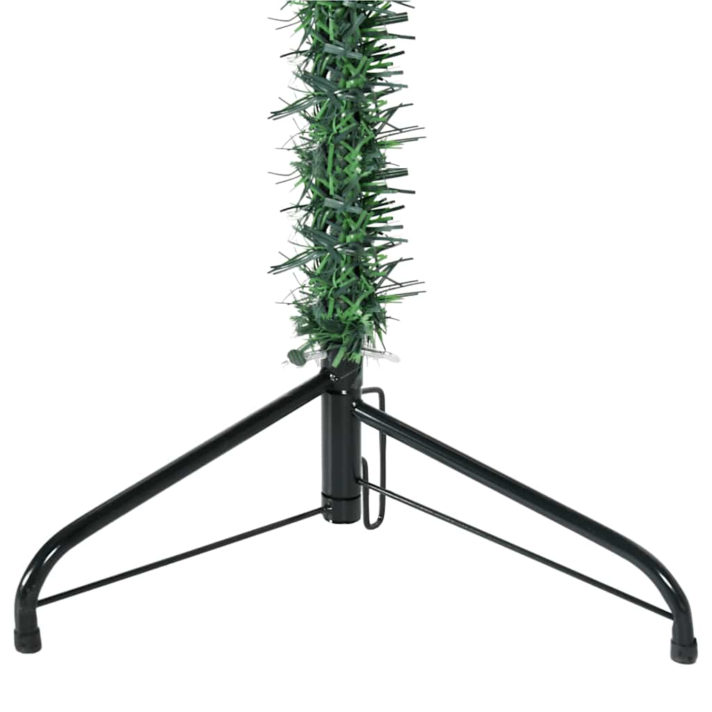 8720287001034_g_en_hd_6 vidaXL Slim Artificial Half Christmas Tree with Stand Green 150 cm - Image 7