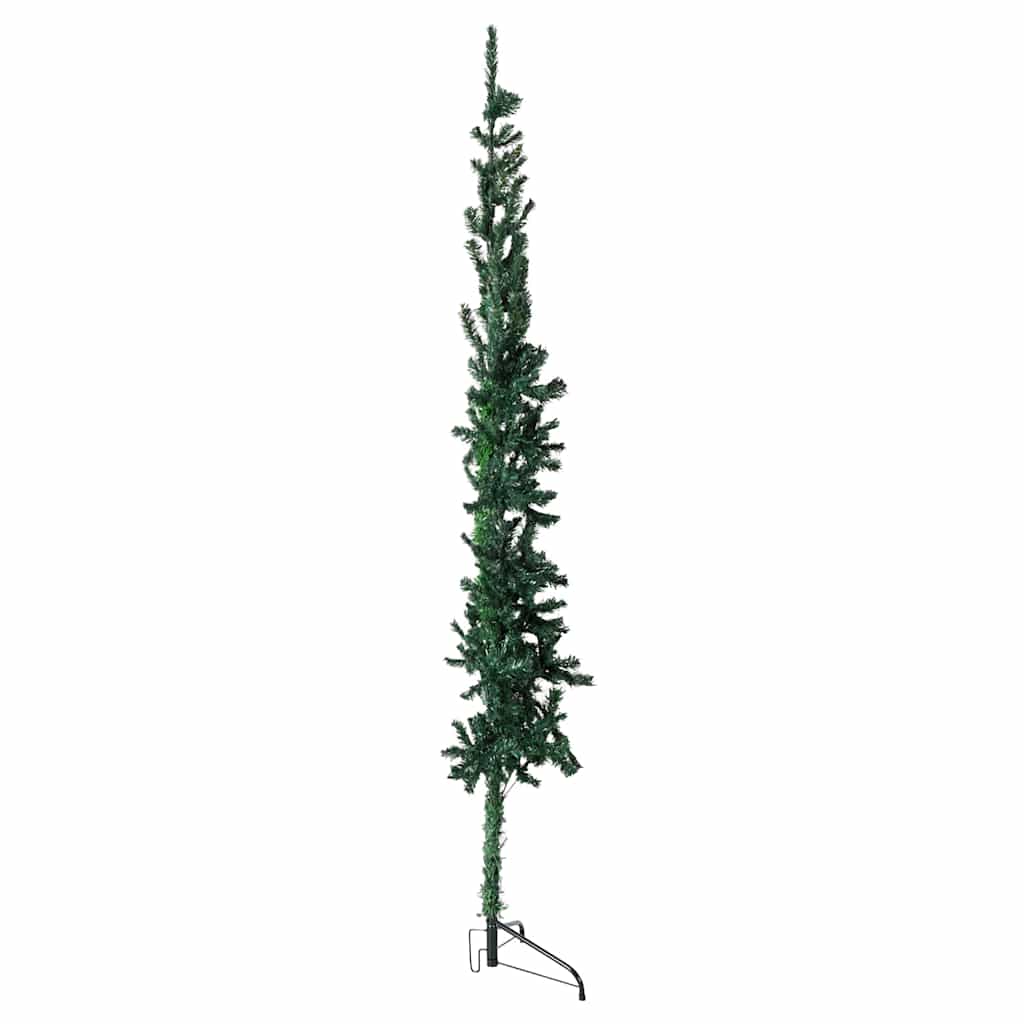 8720287001041_g_en_hd_3 vidaXL Slim Artificial Half Christmas Tree with Stand Green 180 cm - Image 4